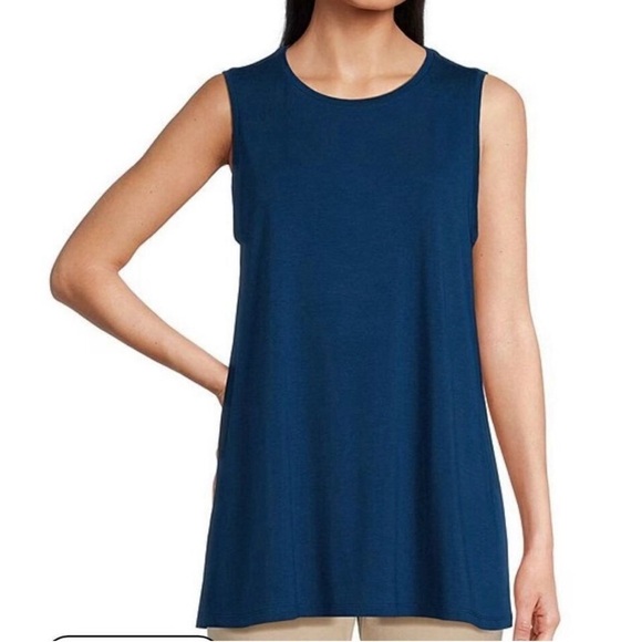 Tops - EILLEEN FISHER WOMENS TENCEL Tunic tank top